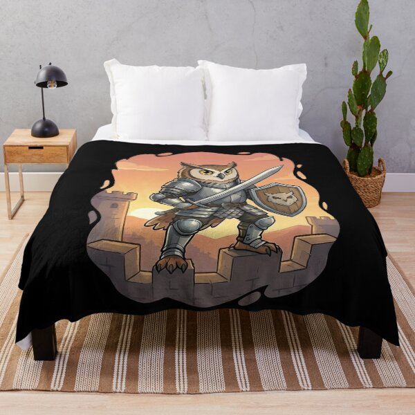 Item preview, Armored Owl Knight Castle Defender Fantasy Warrior designed and sold by k3rstman1.