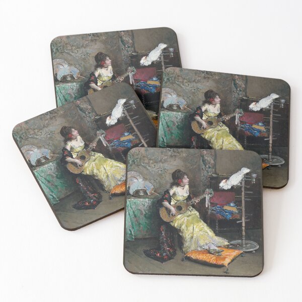 Item preview, Raimundo de Madrazo y Garreta: Woman with a Parrot designed and sold by Tridentulus.