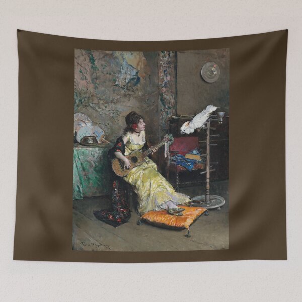 Item preview, Raimundo de Madrazo y Garreta: Woman with a Parrot designed and sold by Tridentulus.