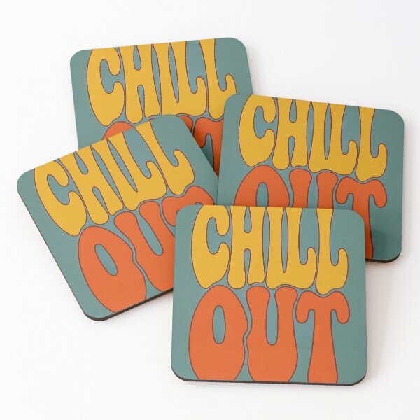 Item preview, Chill Out Retro 70s Wavy Typography designed and sold by iwzzuel.