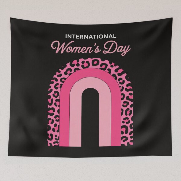 Item preview, nternational Women's Day 2026 Pink Leopard Rainbow designed and sold by MaryTaylor3.