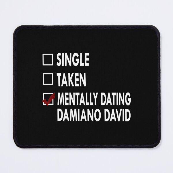 Item preview, Damiano David Mentally Dating Checklist - Funny Fan Relationship Status designed and sold by JayliIvan.