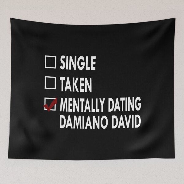 Item preview, Damiano David Mentally Dating Checklist - Funny Fan Relationship Status designed and sold by JayliIvan.