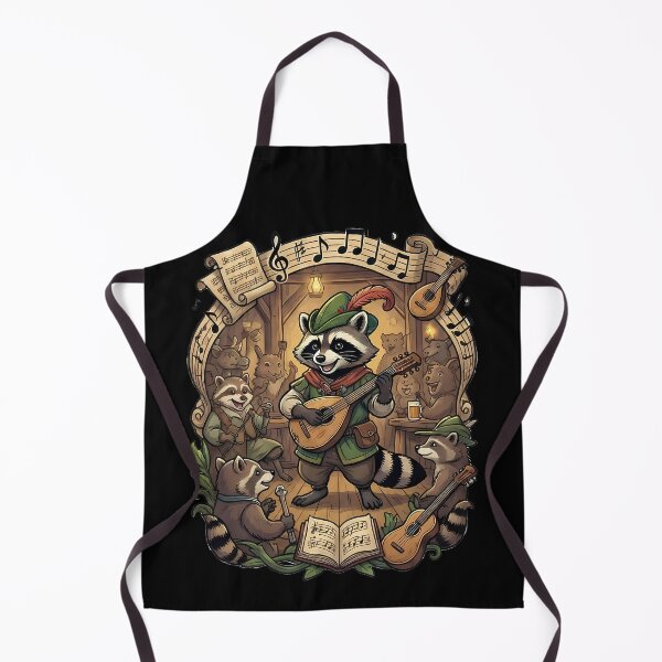 Item preview, Whimsical Raccoon Bard Fantasy Folk Musician Tavern designed and sold by k3rstman1.