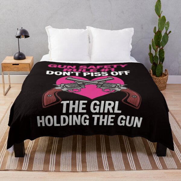 Item preview, Gun Safety Rule Don't Piss Of The Girl Holding The Gun designed and sold by lavethediso.
