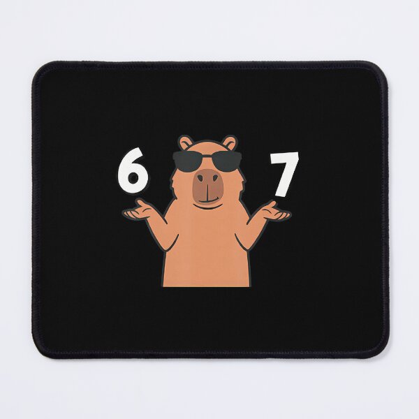 Item preview, 67 Meme Capybara 6 7 Hand Gesture designed and sold by endabettyau.