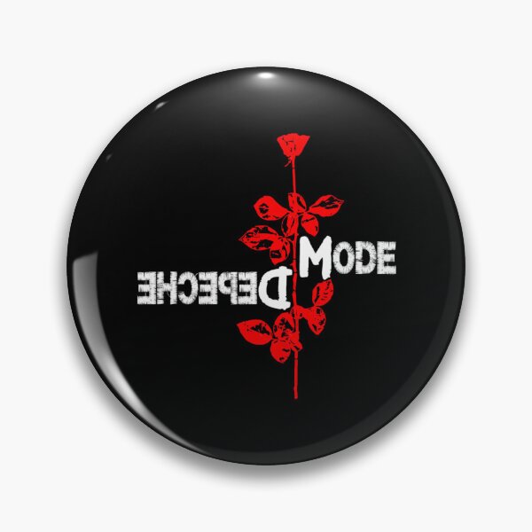 Item preview, Depeche Mode Mirrored Typography Red Rose - Abstract Synth Pop Art designed and sold by JayliIvan.
