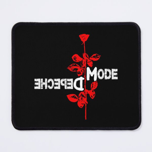 Item preview, Depeche Mode Mirrored Typography Red Rose - Abstract Synth Pop Art designed and sold by JayliIvan.