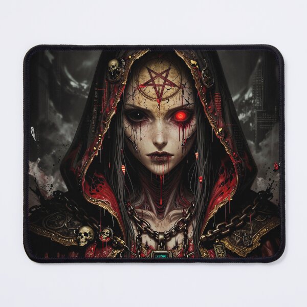 Item preview, Dark Oracle Cloaked in Skulls and Fire designed and sold by Insomnia Art Designs.