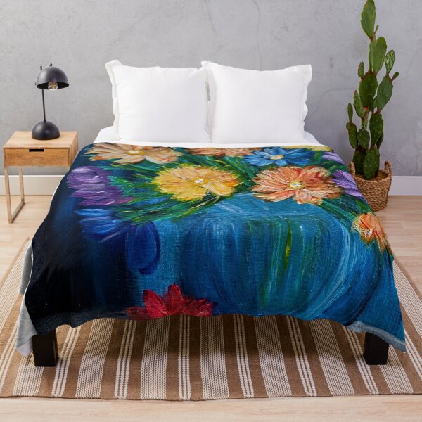 Artikelvorschau, Mitternachtsblüte: Leuchtender Blumenstrauß in Blau entworfen und verkauft von kkartwork.