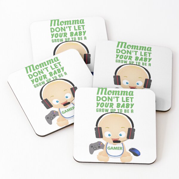 Item preview, Momma Don’t Let Your Baby Grow Up To Be a Gamer – Funny Parent Gamer Joke Design designed and sold by SnarkSharks.