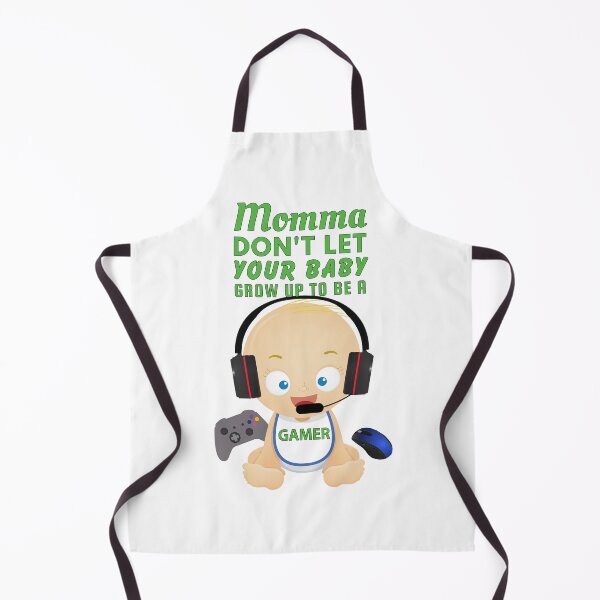 Item preview, Momma Don’t Let Your Baby Grow Up To Be a Gamer – Funny Parent Gamer Joke Design designed and sold by SnarkSharks.