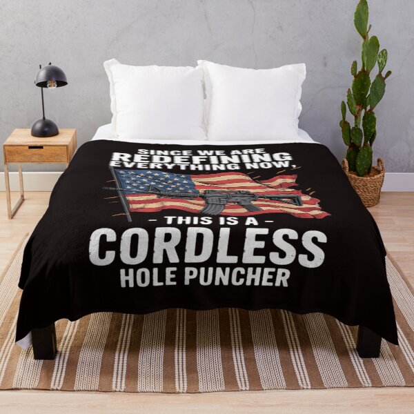 Item preview, Gun Lover Cordless Hole Puncher American Flag designed and sold by lavethediso.