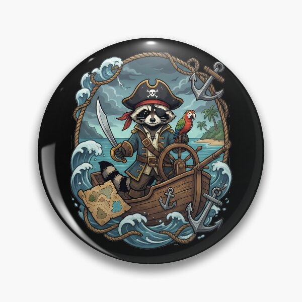 Item preview, Raccoon Pirate Captain Sea Adventure designed and sold by k3rstman1.
