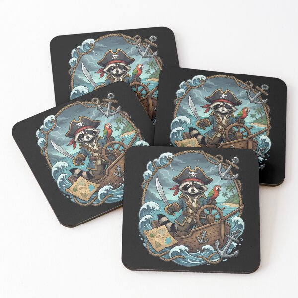 Item preview, Raccoon Pirate Captain Sea Adventure designed and sold by k3rstman1.