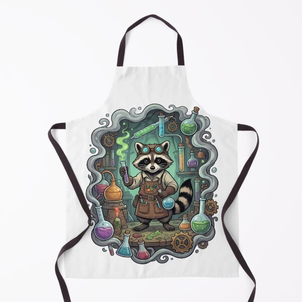 Item preview, Steampunk Raccoon Scientist Alchemist Laboratory designed and sold by k3rstman1.