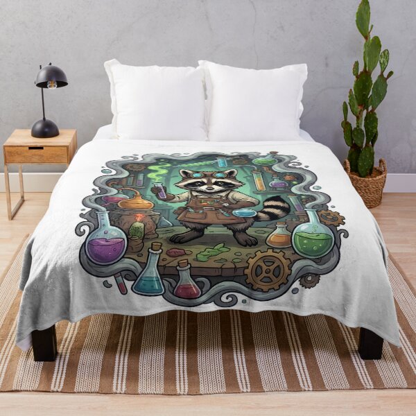 Item preview, Steampunk Raccoon Scientist Alchemist Laboratory designed and sold by k3rstman1.