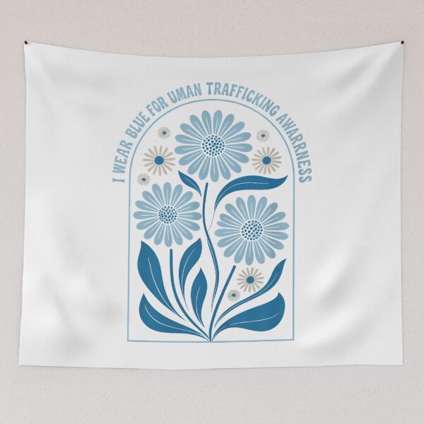 Item preview, I Wear Blue for Human Trafficking Awareness designed and sold by EllenJast.