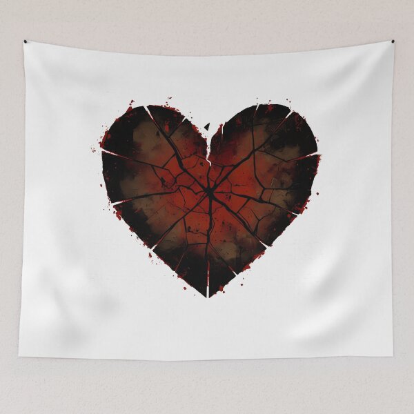 Item preview, Dark Grunge Heart Anti Valentine Design designed and sold by BernoNickel.