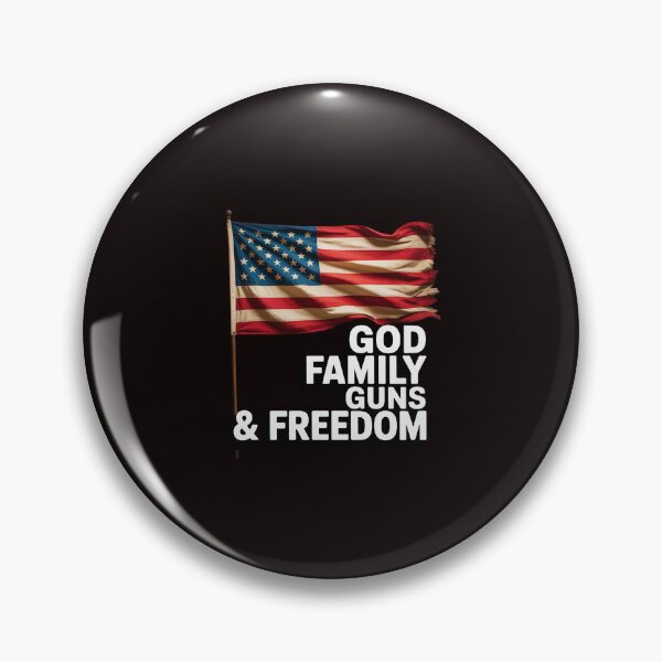 Item preview, GOD FAMILY GUNS & FREEDOM - Pro Gun USA Flag designed and sold by lavethediso.