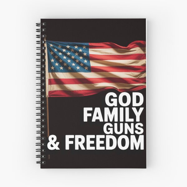 Item preview, GOD FAMILY GUNS & FREEDOM - Pro Gun USA Flag designed and sold by lavethediso.