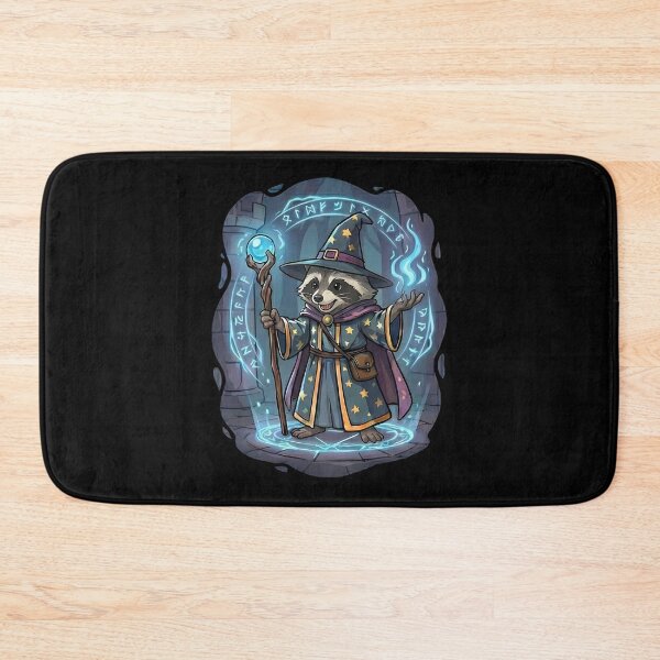 Item preview, Cute Raccoon Wizard Magic Fantasy Spellcaster designed and sold by k3rstman1.