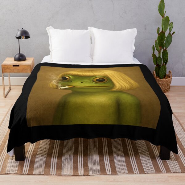 Item preview, Funny Frog with Bob Haircut Meme designed and sold by Eh Plus Designs.