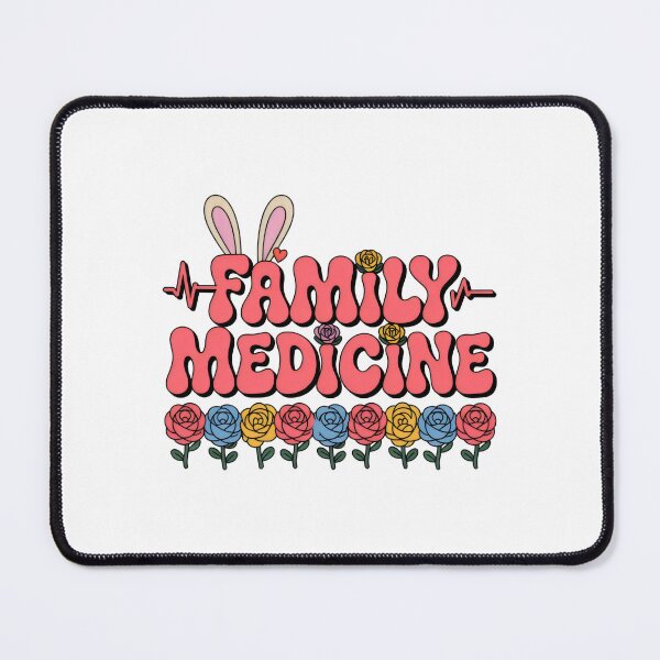 Item preview, Family Medicine Bunny Floral Design – Cute Doctor Aesthetic Art designed and sold by ClinicalHubs.