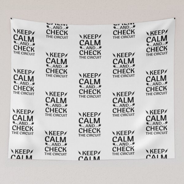 Item preview, Keep Calm and Check the Circuit – Funny Electrician Quote  designed and sold by chetan786.