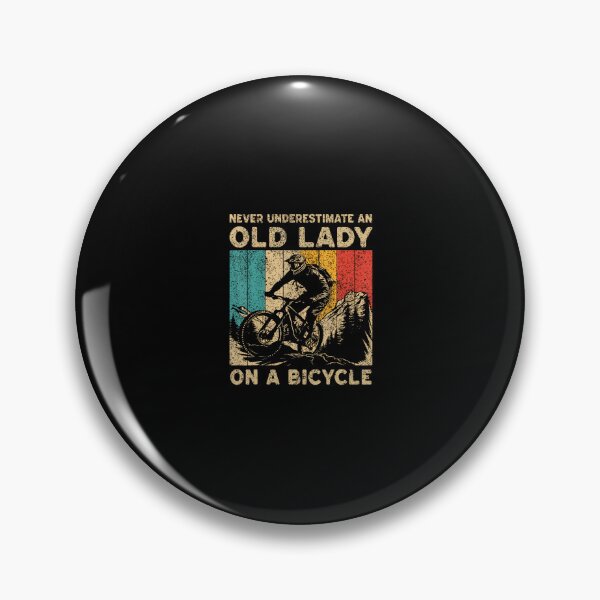 Item preview, Never Underestimate An Old Lady Bicycle Riding Cyclist Women designed and sold by kallerqptart.