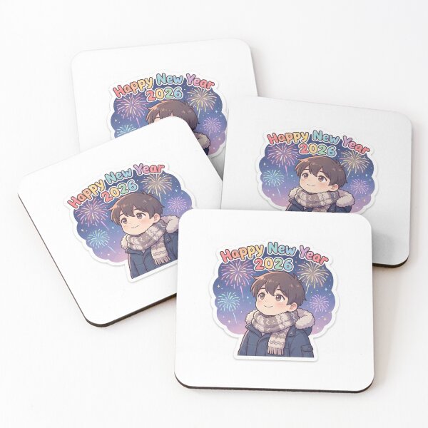 Item preview, Anime Boy Happy New Year 2026 Sticker designed and sold by Sahil-Art.