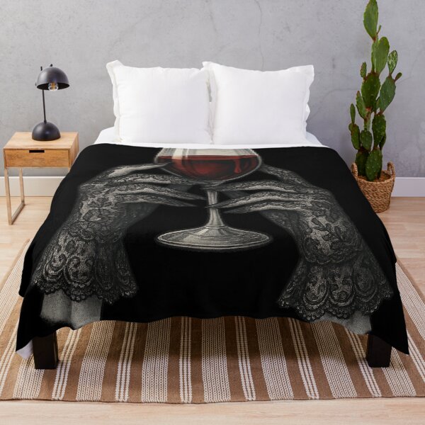 Item preview, Gothic Wine Ritual – Dark Romantic Vampire Aesthetic Illustration designed and sold by Mouraludia.