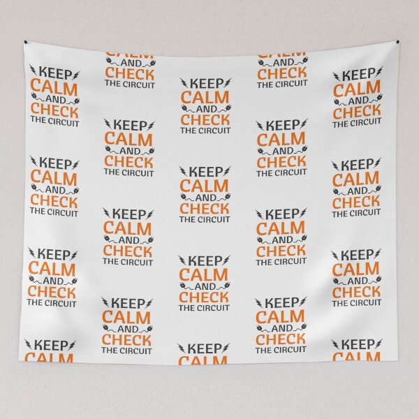 Item preview,  Keep Calm and Check the Circuit – Funny Electrician Quote  designed and sold by chetan786.
