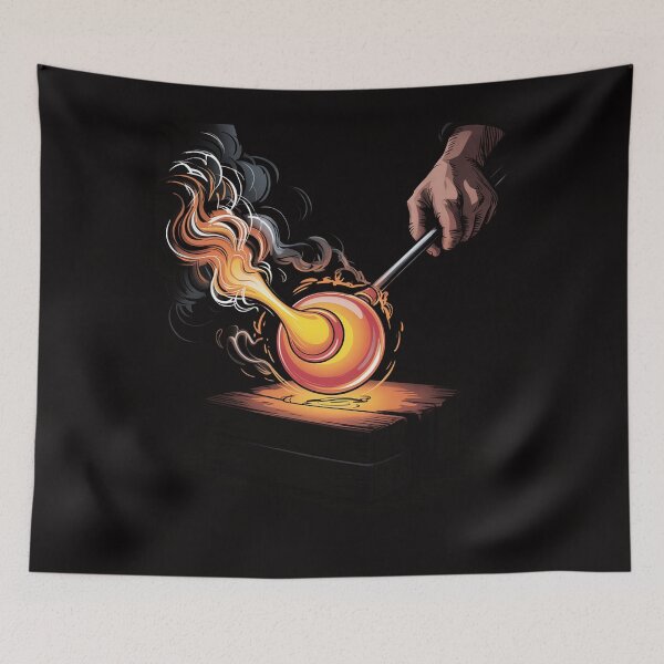 Item preview, Glassblower Glass Blowing Glass Art designed and sold by czechascheledu.