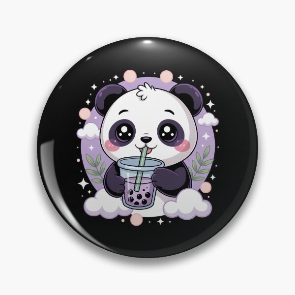 Item preview, Kawaii Panda Anime Boba Drink Bubble Tea  designed and sold by EllenJast.