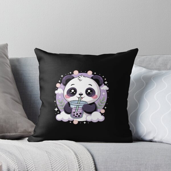 Item preview, Kawaii Panda Anime Boba Drink Bubble Tea  designed and sold by EllenJast.