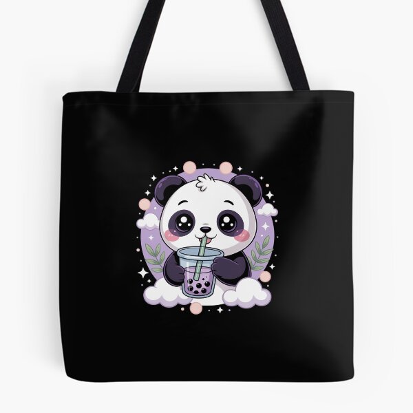 Item preview, Kawaii Panda Anime Boba Drink Bubble Tea  designed and sold by EllenJast.