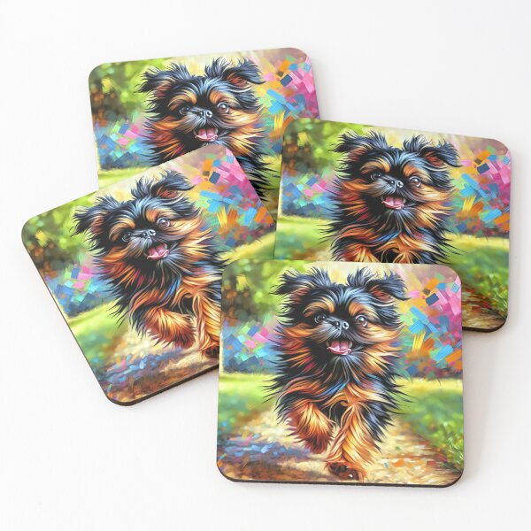 Item preview, Brussels Griffon Dog Portrait Acrylic Art Print Pet Portrait Gift for Bruss Lovers designed and sold by Puppy Puzzles Plus.