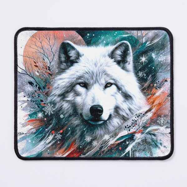 Item preview, Polar Wolf Splatter Paint Inspired Textured Style Art designed and sold by DEC02.