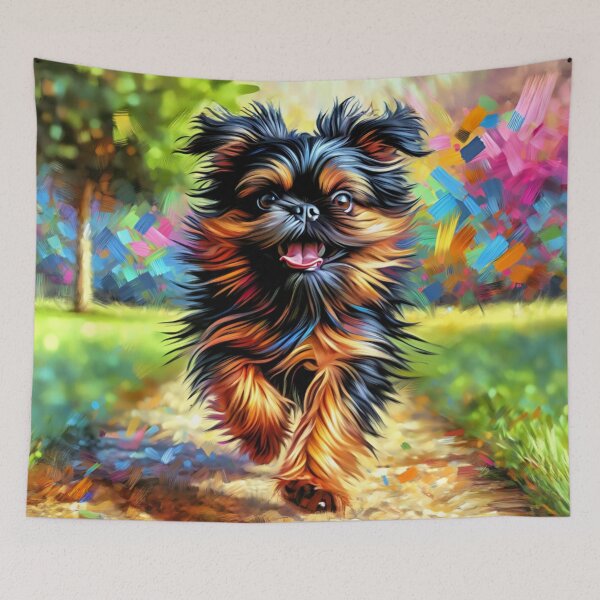 Item preview, Brussels Griffon Dog Portrait Acrylic Art Print Pet Portrait Gift for Bruss Lovers designed and sold by Puppy Puzzles Plus.