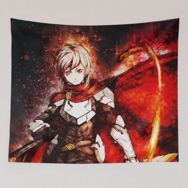 Item preview, Bell Cranel DanMachi Anime Hero Fantasy Adventure Fire Energy designed and sold by mildaclairmo.