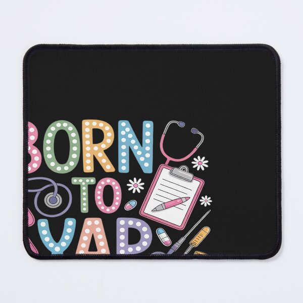 Item preview, Born to Yap Forced to Chart Funny Vintage Nurses Men Women designed and sold by BlueCreator-inc.