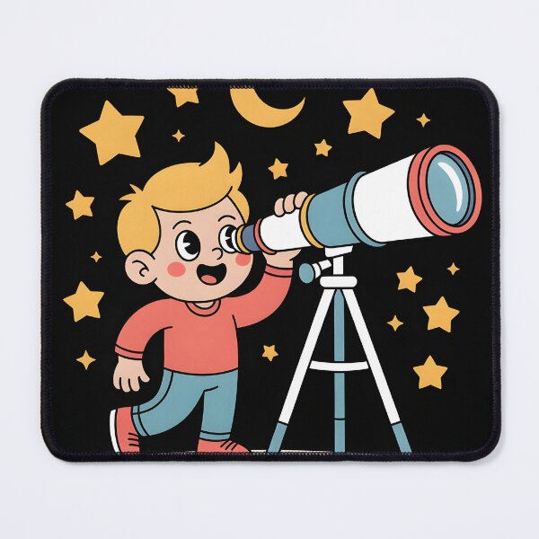Item preview, Cute Stargazer Cartoon Astronomy Lover Shirt designed and sold by Viktorio Art Shop.