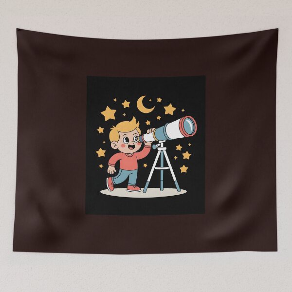Item preview, Cute Stargazer Cartoon Astronomy Lover Shirt designed and sold by Viktorio Art Shop.