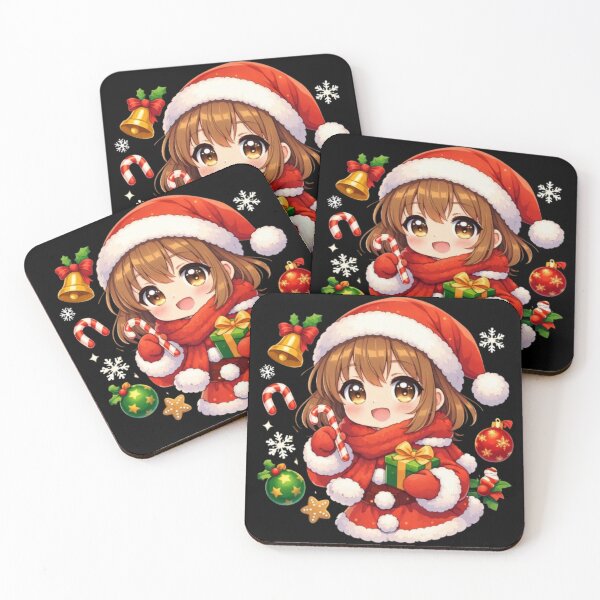 Item preview, Cute Anime Christmas Character Sticker | Kawaii Holiday Art | Cozy Winter Anime Aesthetic Christmas Sticker designed and sold by CutePearlStudio.