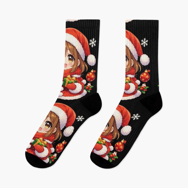 Item preview, Cute Anime Christmas Character Sticker | Kawaii Holiday Art | Cozy Winter Anime Aesthetic Christmas Sticker designed and sold by CutePearlStudio.