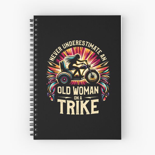 Item preview, Never Underestimate An Old Woman On A Trike Biker designed and sold by caiknelinex.