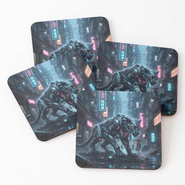 Item preview, Cyber Panther: Stealth & Neon Circuits designed and sold by KYOFRAME.