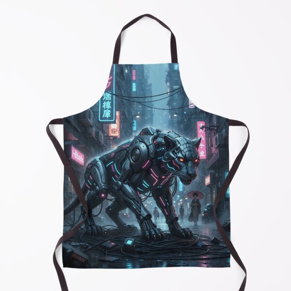Item preview, Cyber Panther: Stealth & Neon Circuits designed and sold by KYOFRAME.