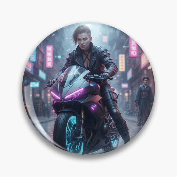 Item preview, Cyber Rider: Neon Velocity & Light Trail designed and sold by KYOFRAME.